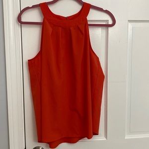 Loft high neck sleeveless blouse